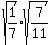 sqrt%281%2F7%29%2Asqrt%287%2F11%29