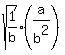 sqrt%281%2Fb%29%28a%2Fb%5E2%29