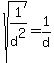 sqrt%281%2Fd%5E2%29=1%2Fd
