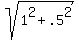 sqrt%281%5E2+%2B+.5%5E2%29