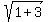 sqrt%281+%2B+3%29