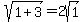 sqrt%281+%2B+3%29+=+2sqrt%281%29