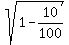sqrt%281+-+10%2F100%29