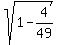 sqrt%281+-+4%2F49%29