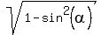 sqrt%281+-+sin%5E2%28alpha%29%29