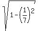 sqrt%281-%281%2F7%29%5E2%29