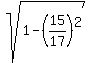 sqrt%281-%2815%2F17%29%5E2%29