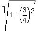 sqrt%281-%283%2F4%29%5E2%29