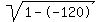 sqrt%281--120%29