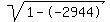 sqrt%281--2944%29