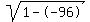 sqrt%281--96%29