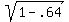 sqrt%281-.64%29
