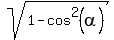 sqrt%281-cos%5E2%28alpha%29%29