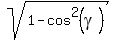 sqrt%281-cos%5E2%28gamma%29%29
