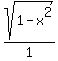 sqrt%281-x%5E2%29%2F1