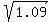 sqrt%281.09%29
