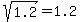 sqrt%281.2%29=1.2