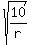 sqrt%2810%2Fr%29
