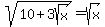 sqrt%2810+%2B+3sqrt%28x%29%29+=+sqrt%28x%29