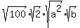sqrt%28100%29%2Asqrt%282%29%2Asqrt%28a%5E2%29%2Asqrt%28b%29