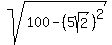 sqrt%28100+-+%285sqrt%282%29%29%5E2%29