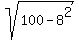sqrt%28100+-+8%5E2%29