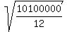 sqrt%2810100000%2F12%29