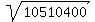 sqrt%2810510400%29