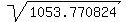 sqrt%281053.770824%29