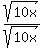 sqrt%2810x%29%2Fsqrt%2810x%29