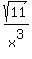 sqrt%2811%29%2Fx%5E3