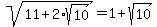 sqrt%2811%2B2%2Asqrt%2810%29%29+=+1%2Bsqrt%2810%29