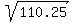 sqrt%28110.25%29