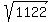 sqrt%281122%29