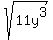 sqrt%2811y%5E3%29