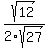 sqrt%2812%29%2F2sqrt%2827%29
