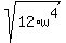sqrt%2812%2Aw%5E4%29