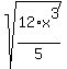 sqrt%2812%2Ax%5E3%2F5%29