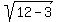 sqrt%2812-3%29