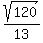 sqrt%28120%29%2F13