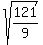 sqrt%28121%2F9%29