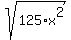 sqrt%28125%2Ax%5E2%29