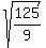 sqrt%28125%2F9%29