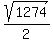 sqrt%281274%29%2F2