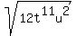 sqrt%2812t%5E11u%5E2%29