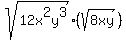 sqrt%2812x%5E2y%5E3%29%28sqrt%28+8xy%29%29