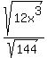 sqrt%2812x%5E3%29%2Fsqrt%28144%29