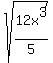 sqrt%2812x%5E3%2F5%29