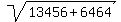 sqrt%2813456%2B6464%29