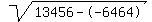 sqrt%2813456--6464%29
